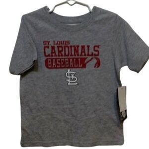 ST cardinals boys T shirt 2T gray MLB